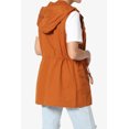 thumbnail image 4 of TheMogan Women's PLUS Drawstring Loose Fit Utility Vest Sleeveless Military Jacket, 4 of 7