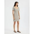 thumbnail image 3 of Square Neck Short Sleeve Mini Bodycon Dress, 3 of 5