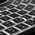 thumbnail image 4 of czcpp-Ultra Protecteur de Clavier en Silicone Fin pour Apple Magic Keyboard & Magic Keyboard 2 (Version US, Modèle : MLA22L/A-A1644, Sans Pavé Numérique) (Noir), 4 of 4