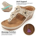 thumbnail image 4 of Ablanczoom Women Sandals - Massage Function Platform & Wedge Sandals for Women Shoes, 4 of 7