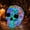 Skull, variant on Halloween Decorations Prismatic Iridescent Spooky Pumpkin LED Ghost Light for Living Room, Garden, Kitchen Decor, 10" (Pumpkin)