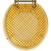 Quilted Amber Deluxe Plastic Resin Toilet Seat