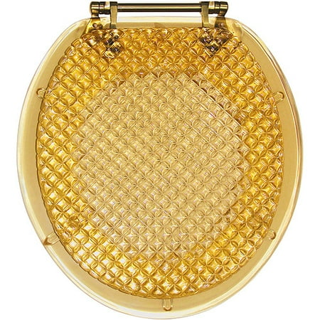Quilted Amber Deluxe Plastic Resin Toilet Seat