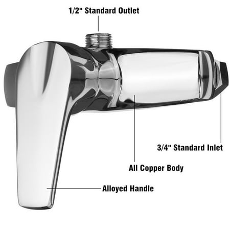 Bathroom Tub Shower Faucet Wall Mount Shower Head Bath Faucet