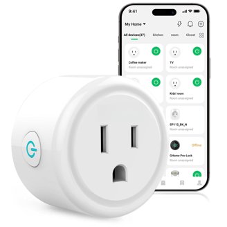 WiFi Smart Plugs Compatible with Alexa and Google Home,Smart WiFi Outlet with Remote Control and Timer Function