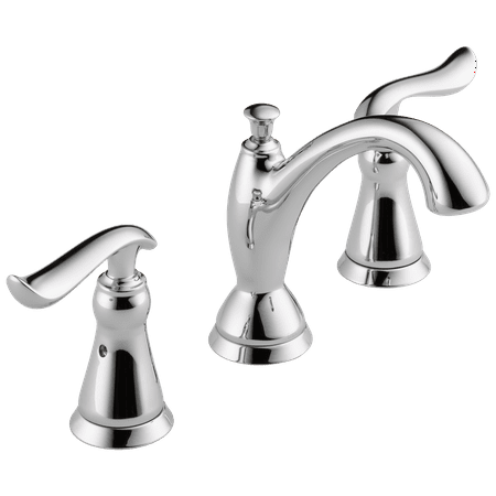 Widespread 2 Handle - Delta Linden Two Handle Widespread Bathroom Faucet in Chrome 3594-MPU-DST