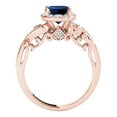 thumbnail image 4 of 1.50 Carats Diamond And Created Sapphire Engagement Ring In 10K Solid Rose Gold, 4 of 4