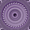 thumbnail image 1 of Ahgly Company Machine Washable Indoor Square Transitional Dark Purple Area Rugs, 7' Square, 1 of 7