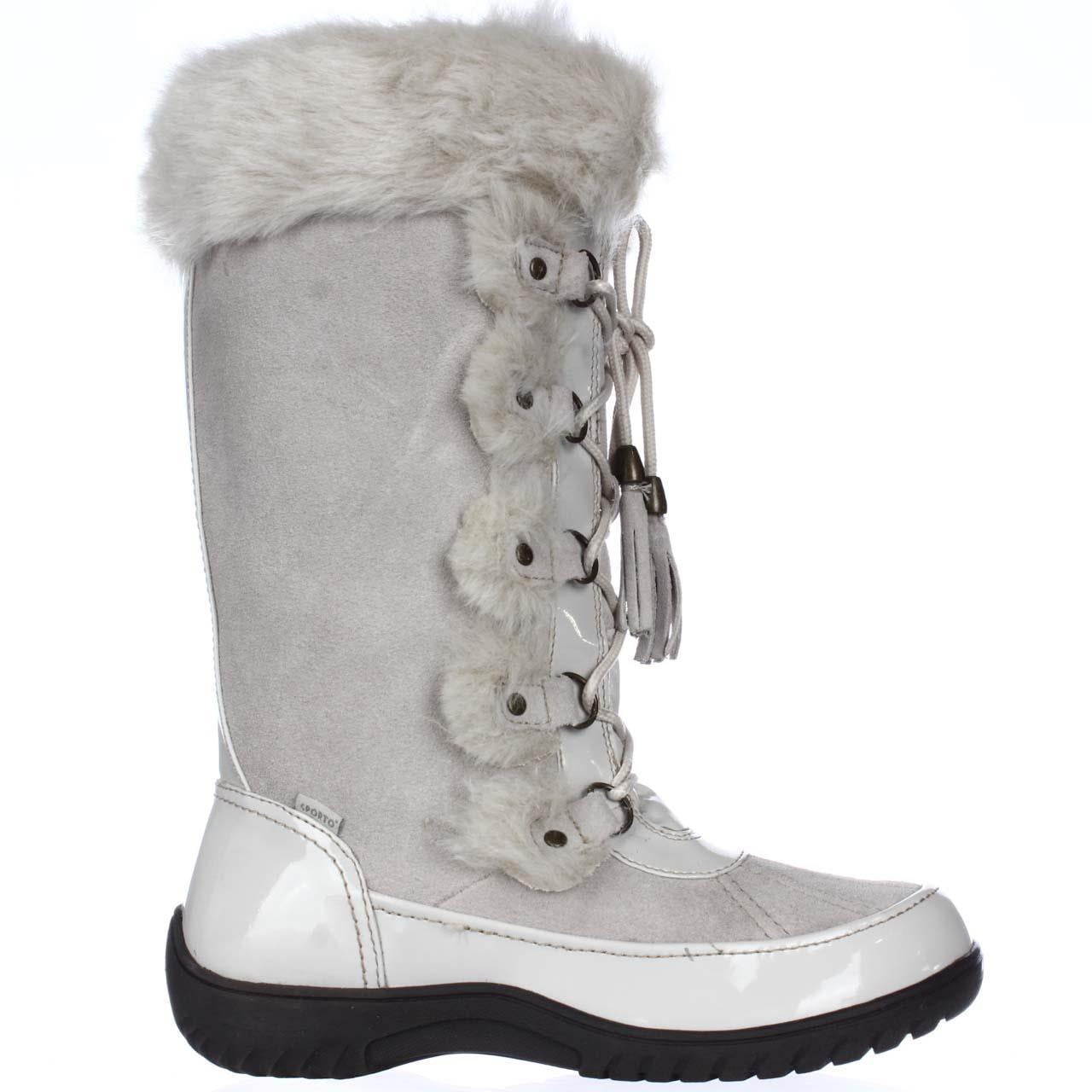 sporto white winter boots