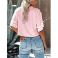 thumbnail image 2 of Sherrylily Women Half Sleeve Cropped T Shirt Drop Shoulder Crop Tops Summer Tee, 2 of 3