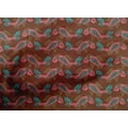 thumbnail image 4 of oneOone Organic Cotton Voile Fabric Fish Block Printed Fabric 1 Yard 42 Inch Wide, 4 of 4