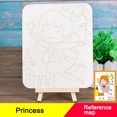 thumbnail image 2 of CAROOTU DIY Wooden Board Unfinished Coloring Toy for, 2 of 5