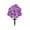 Purple, variant on Artificial Topiary Ball Tree with Faux Phalaenopsis Flowers 16in Faux Butterflys Orchid Bushes for Garden Yard Porch Home Decor