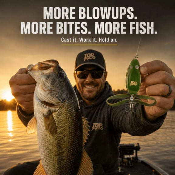 Pre-Rigged Topwater Frog Fishing Lure, Line-Thru Kicking-Leg Action Bait for Freshwater Fishing, Surface Strike Lure with Ready-to-Use Fishing Design (green)