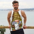 thumbnail image 6 of KLL Fishing Gnome Fisherman Print Men's Muscle Gym Workout Stringer Tank Tops Bodybuilding Fitness T-Shirts Tank Tops Men-3X-Large, 6 of 7