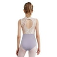 thumbnail image 2 of TTAO Toddler Girls Sleeveless Bodysuit Tumbling Biketards Dance Unitard Gymnastics Ballet Leotard Light Purple 2-3, 2 of 5