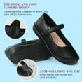 thumbnail image 5 of JABASIC Girls Mary Jane School Uniform Shoes Comfortable Dress Flats (13,Black), 5 of 7