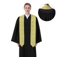 thumbnail image 4 of Logiee Banana Print Unisex Adult Graduation Stole Shawl 72" Long for Academic Commencements Shawl-Flattened, 4 of 7