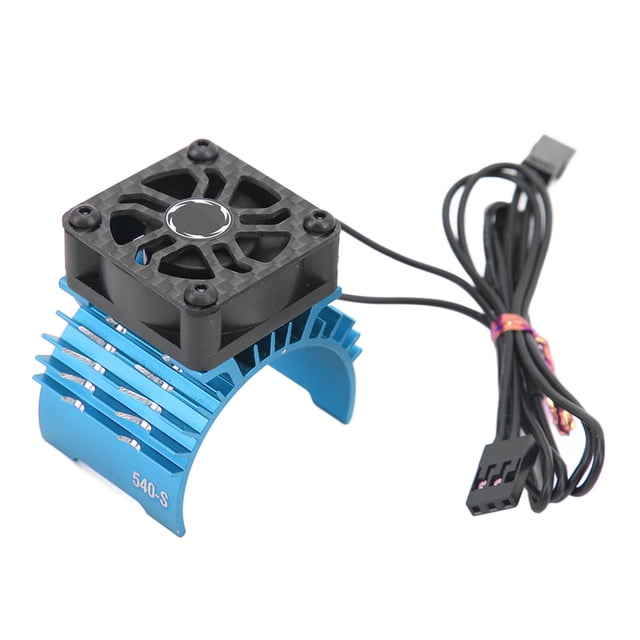 Ventilador de enfriamiento del motor sin escobillas 8.4V 28000RPM Fuerte disipación de calor Motor sin escobillas Ventilador de enfriamiento dual Azul