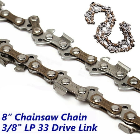 8 Chainsaw Saw Chain Blade Pitch 3/8LP 0.050 Gauge 33 DL For Earthwise ...