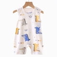 thumbnail image 3 of Baby Clothes Boy Summer Baby Boy Sleeveless Cartoon Print Jumpsuit Romper One-Piece Clothes 0 3 6 9 12 18 24 Months Sleeveless Summer Clothes, 3 of 4