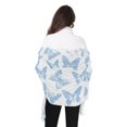 thumbnail image 4 of FORMRS Womens Scarf Winter Soft Long Big Warm Shawls Wrap Tassel Scarves, Blue Butterfly, 4 of 9