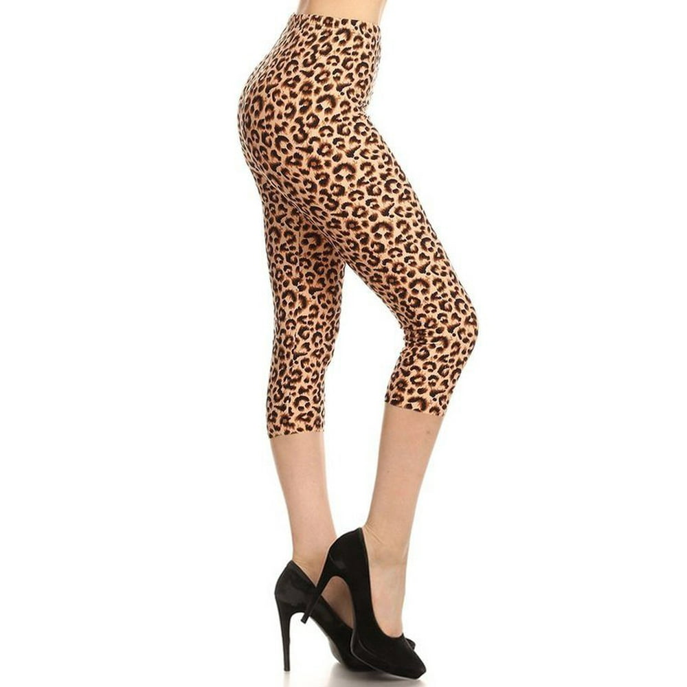 leopard print capri pants