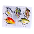 thumbnail image 3 of 5 uds Mini Crank Señuelos de Pesca Cebo Duro Swim Cebo de Pesca Artificial Cola Mini Crankbait, 3 of 8