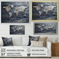 thumbnail image 4 of Designart "Rustic Pathways On The World Map I" World Map Wall Art Living Room, 4 of 7