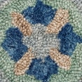 thumbnail image 4 of Ox Bay Clio 7'3" Round Gray/Beige Suzani Wool Indoor Area Rug, 4 of 7