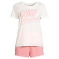 thumbnail image 2 of Grayson Social Women's and Women's Plus Short Sleeve T-Shirt and Shorts Sleep Set, 2-Piece, 2 of 5