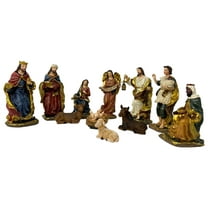5’’ Nativity Set with 11 Figures, Indoor Nativity Scene Figurines , Tabletop Christmas Decorations