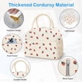 thumbnail image 3 of Bolsa Térmica DALINDA de Pana con Diseño de Fresa para Mujer, 3 of 8