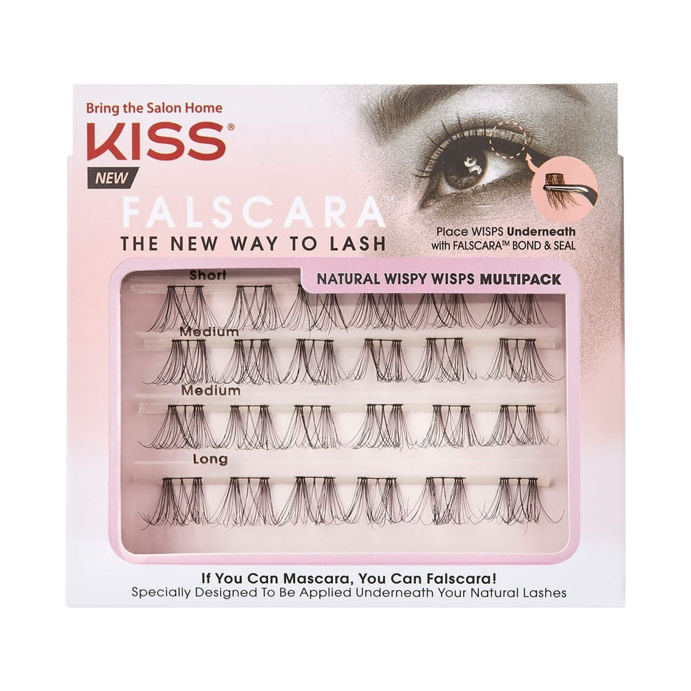 KISS Falscara DIY Eyelash Extension Wispy Wisps Multipack of 24 Mini