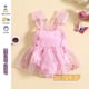 thumbnail image 2 of Mameluco KIDSUP-Baby Girls , Bordado Sin Mangas Mariposa Tul Patchwork Body Ropa De Verano, 2 of 4