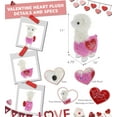 thumbnail image 2 of DolliBu I Love You Plush Sparkle Pink Llama Cute Stuffed Animal with Heart and with Name Personalization for Valentines, Anniversary, Romantic Date 11.5 Inches, 2 of 5
