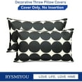thumbnail image 4 of Decorative Throw Pillow Covers Set of 2 Black Fashion Polka dot Pillow Covers 12x20 Inch Throw Pillow Cover Linen Pillowcase Farmhouse Outdoor Pillow Covers for Couch Sofa Living Room, 4 of 6