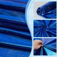 thumbnail image 4 of Tela de spandex holográfica azul brillante, 1,1 yardas × 59 pulgadas, tela elástica de poliéster y spandex brillante, 4 of 9