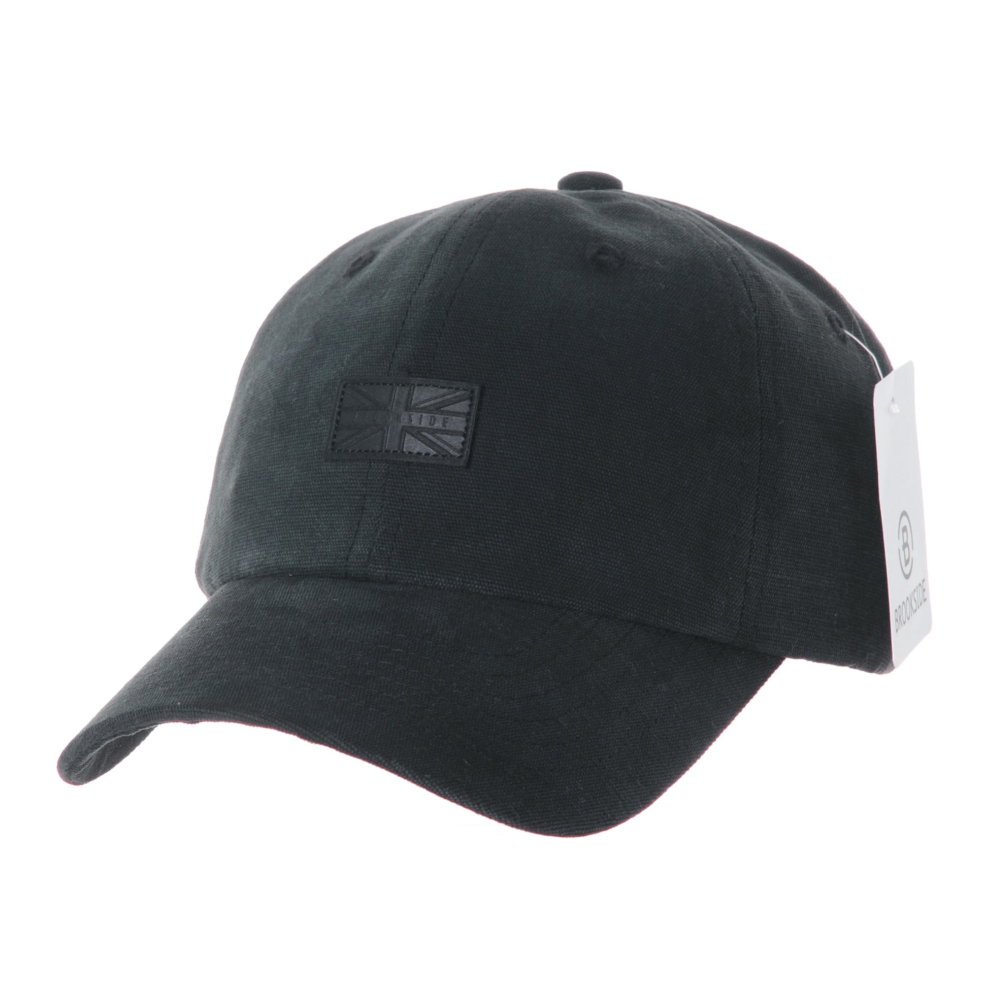 WITHMOONS Baseball Cap Union Jack Leather Patch Soft Cotton