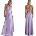 thumbnail image 1 of Vestido de dama de honor de noche para mujer LingWen 8390614151918, 1 of 1