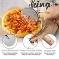 thumbnail image 3 of Rueda cortadora de pizza de cocina italiana: cortadora de pizza con cuchilla de acero inoxidable de calidad para restaurantes con protección para los dedos, 3 of 6