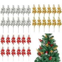 Luxtrada 12 Pcs 7.9 Inch Artificial Christmas Tree Picks Decoration and Christmas Tree Filler Ornaments,DIY Xmas Wreath, Holiday and Home Decor (Silver)