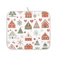 thumbnail image 7 of Yayeee Dish Drying Mat for Kitchen Counter 16" x 18" Microfiber Super Absorbent Coffee Decorative Pad, Red Nordic Christmas, 7 of 7