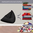 thumbnail image 3 of Diconna Lazy Sofa Cover with Bright Color Linen Fabric Unfilled Bean Bag, 3 of 9