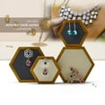 thumbnail image 5 of Oirlv 2PCS Hexagonal Solid Wood Jewelry Display Stand, Environmentally Friendly, 5 of 7