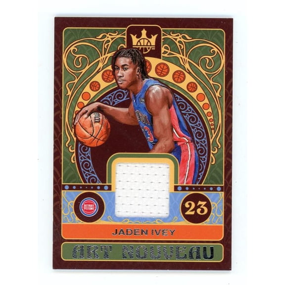 2022-23 PANINI COURT KINGS ART NOUVEAU #12 JADEN IVEY RELIC DETROIT PISTONS