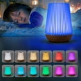 thumbnail image 2 of Ambiente Lámpara Plisada Noche Mesa Inalámbrica USB Toque Recargable 3 Color Sin Escalón Dimmable para La Sala Estar Habitación, 2 of 9