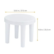 UPOUART Step Stools For Kids White Plastic 1Set