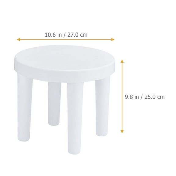 UPOUART Step Stools For Kids White Plastic 1Set