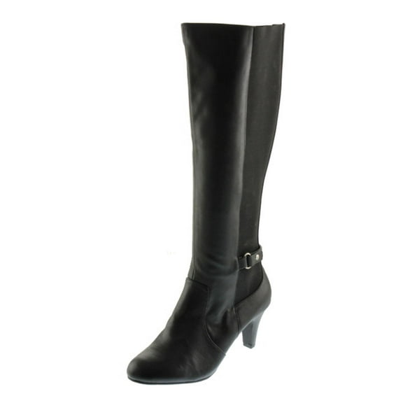Karen Scott Womens Hanna Faux Leather Tall Knee-High Boots